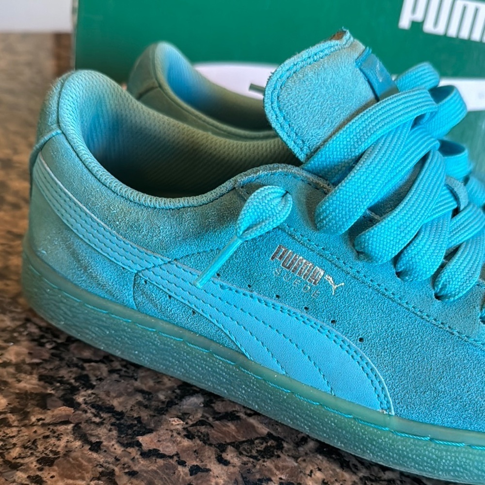 Puma Aqua suede classic iced jr Sneakers 7 men’s 8.5 Women’s - Picture 3 of 15
